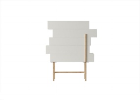 白色不规则储物柜模型